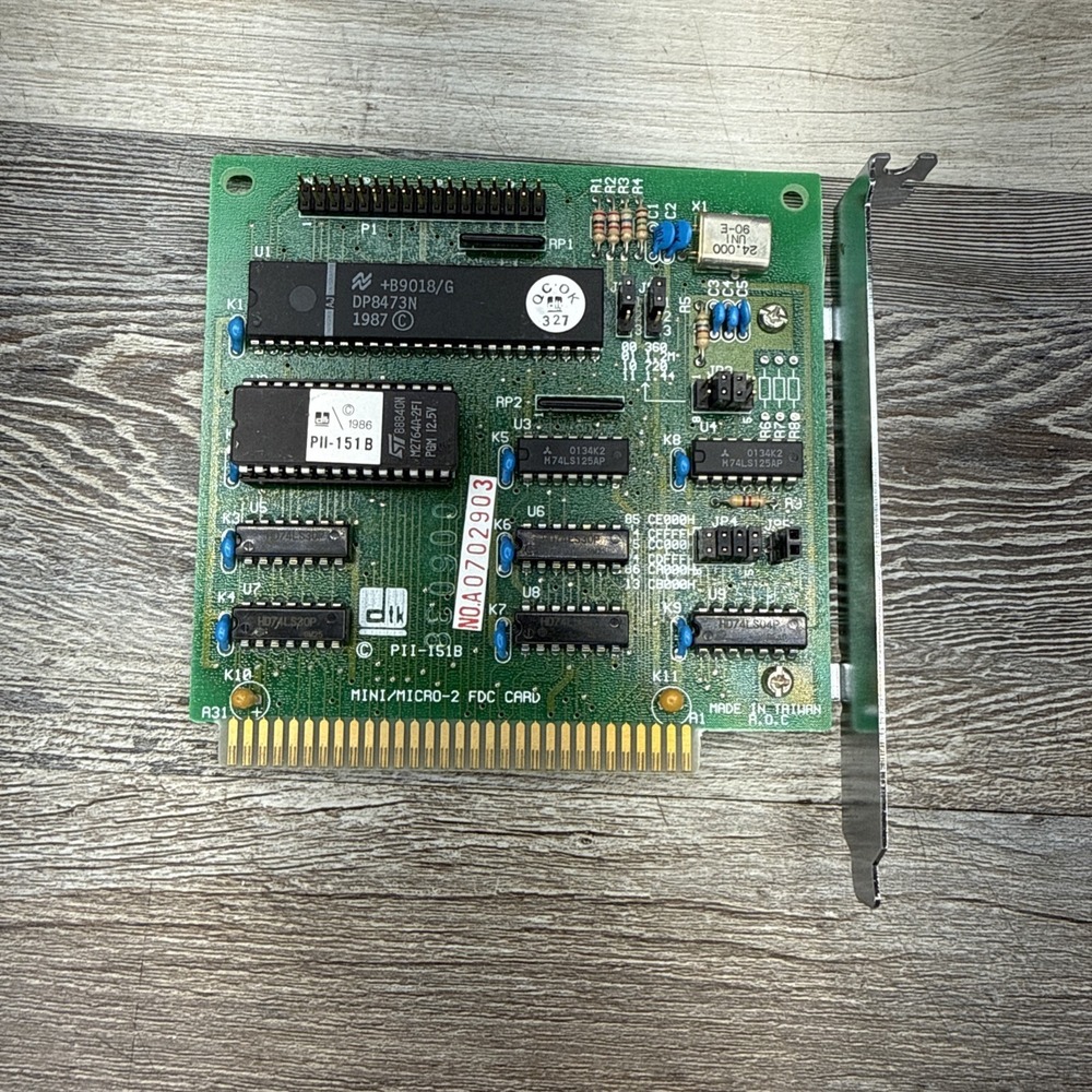 DTK PII-151B MINI-MICRO ADD ON CARD FOR 88 286 PERSONAL COMPUTER - Untested